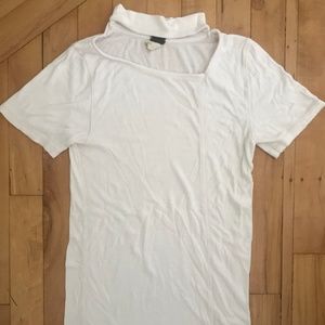 White Free People Tight Tshirt